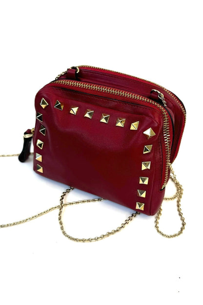 Valentino - Garavani Rockstuds - Rød - Crossbody - Secondhand - Stilkompagniet.dk