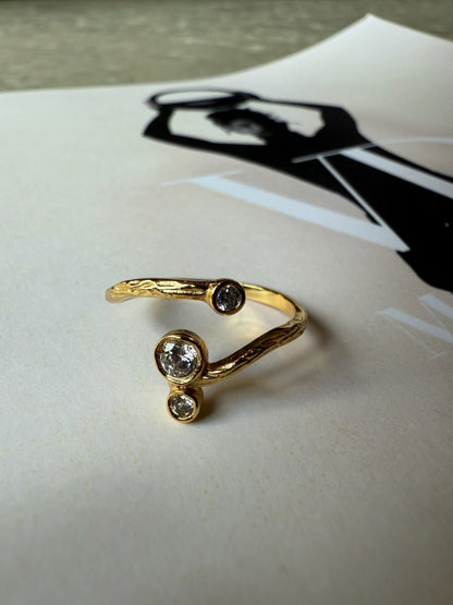 Andcopenhagen - Ring - beth - 18 karat guldbelagt -