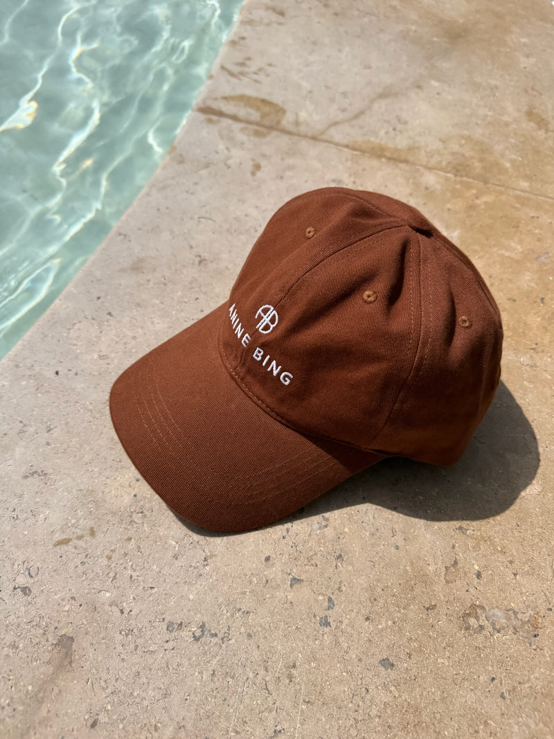 Anine Bing Jeremy Baseball Cap Dark Camel