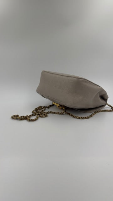 Chloé - Elsie Leather Shoulder Bag - beige skuldertaske - secondhand