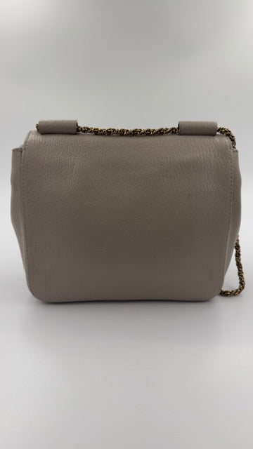 Chloé - Elsie Leather Shoulder Bag - beige skuldertaske - secondhand