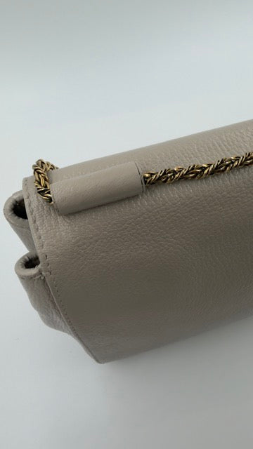 Chloé - Elsie Leather Shoulder Bag - beige skuldertaske - secondhand