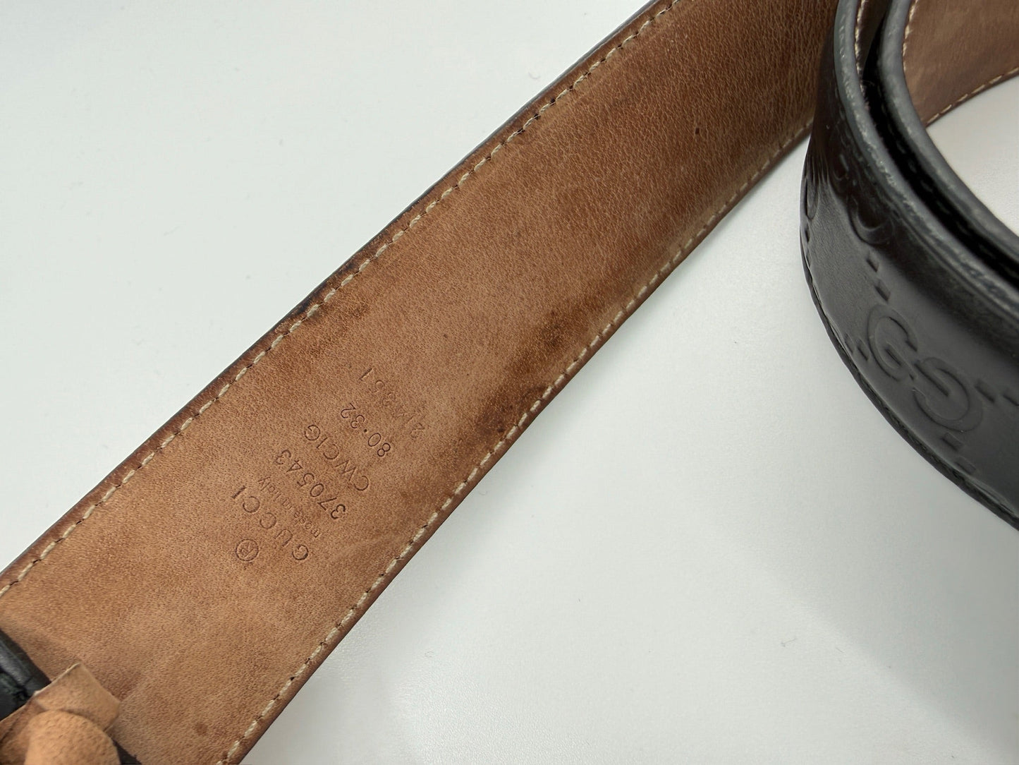 Gucci - Signature Leather GG Belt - Secondhand