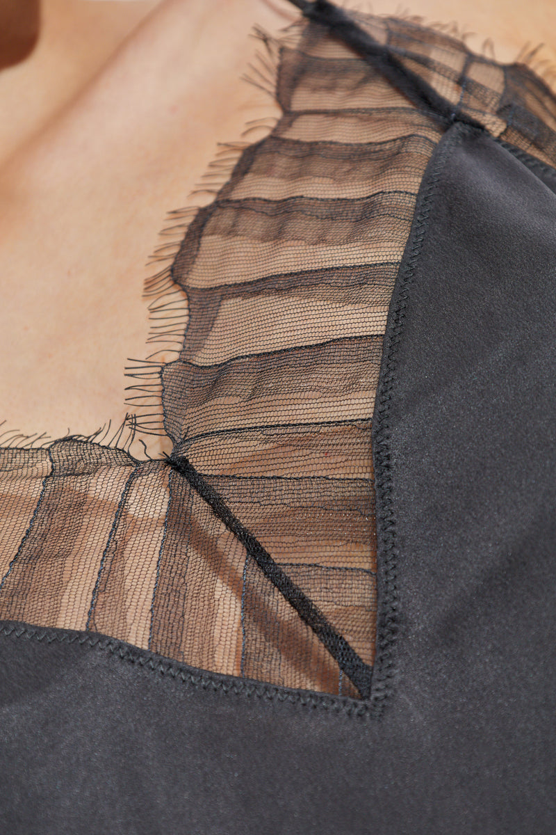 IRO - Top - 100% Silke Charcoal - Berwyn