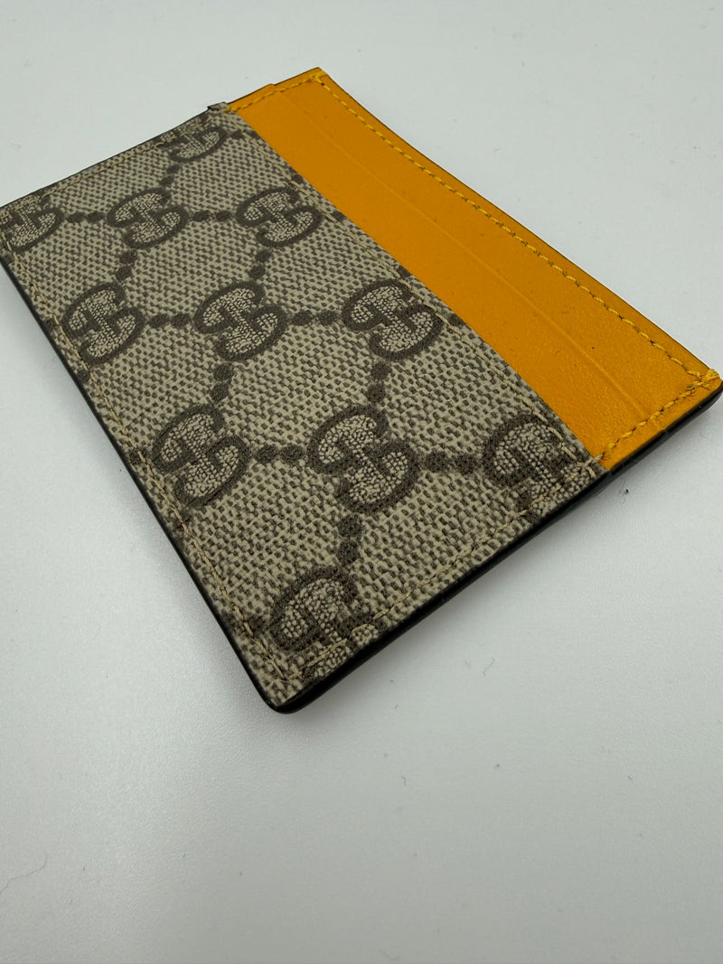 Gucci - GG Supreme kortholder Yellow - Secondhand