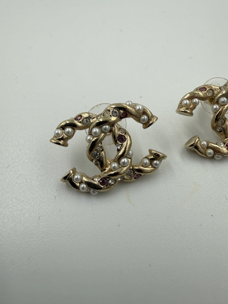Chanel - CC hoop Gold Earrings - Secondhand