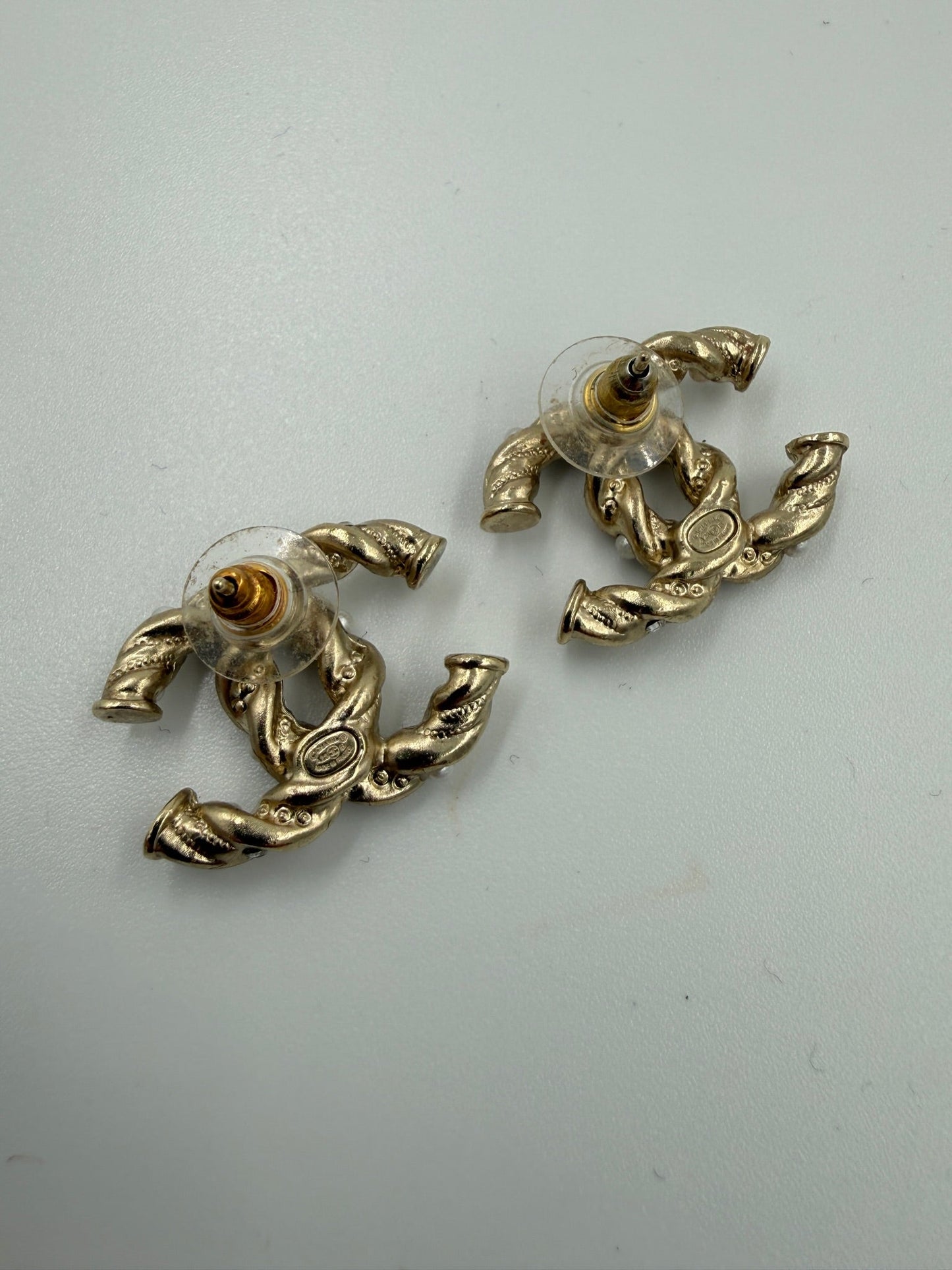 Chanel - CC hoop Gold Earrings - Secondhand