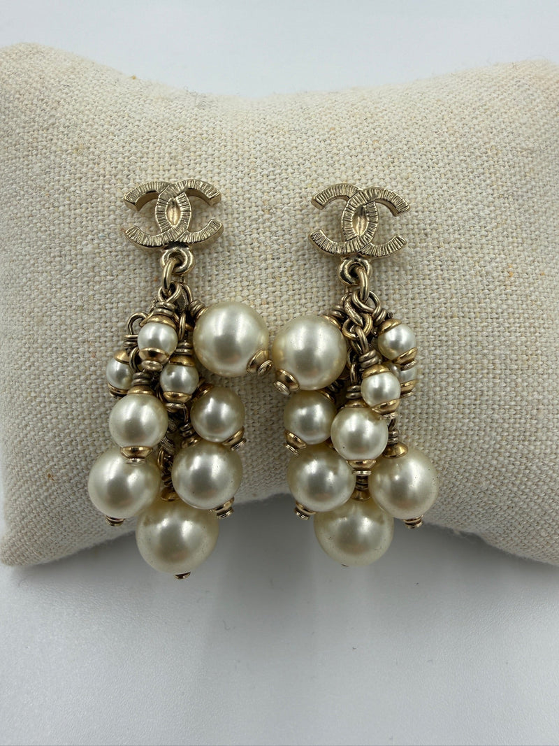 Chanel  - CC Mark Drop Earrings - Secondhand