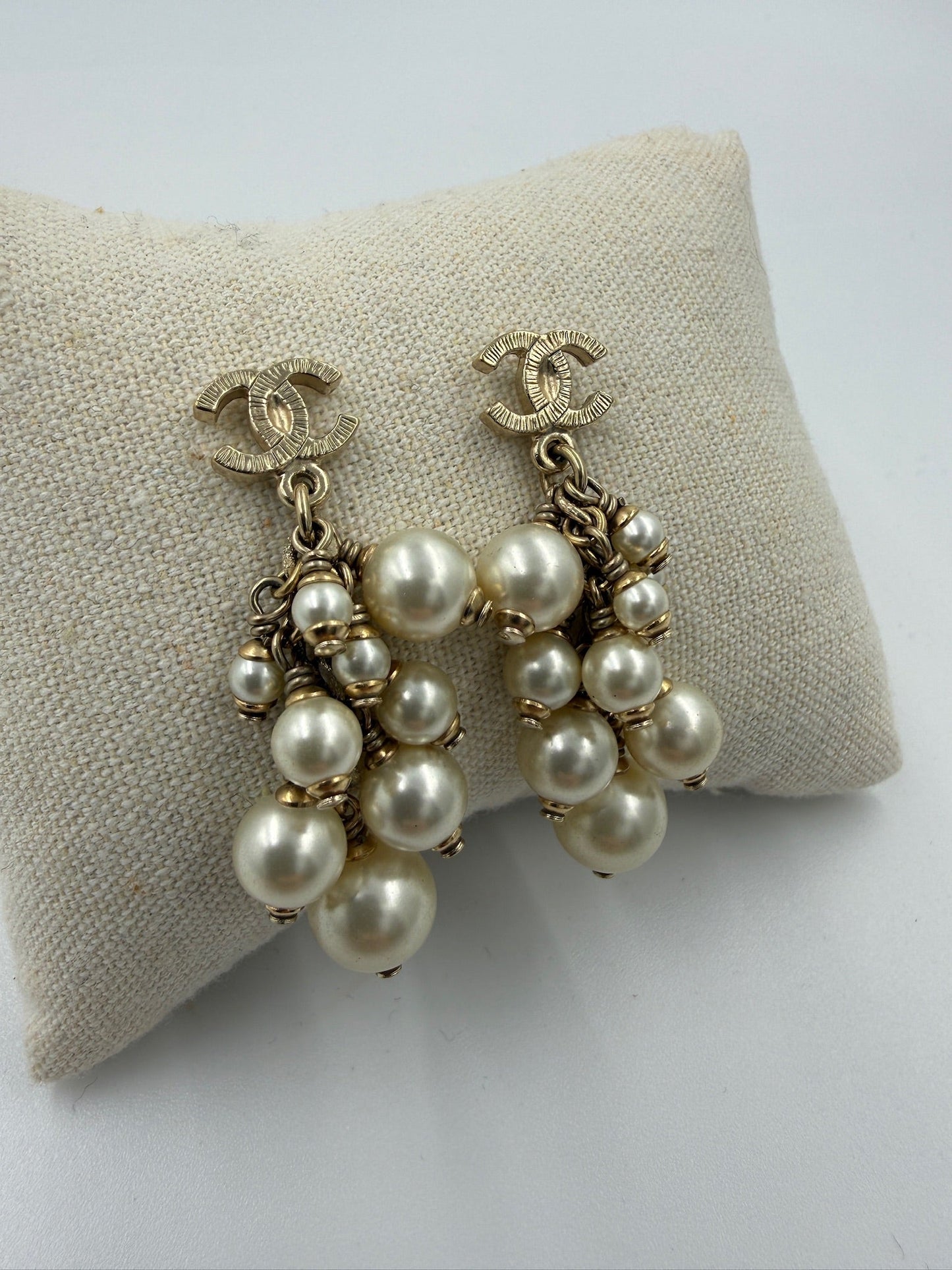 Chanel  - CC Mark Drop Earrings - Secondhand