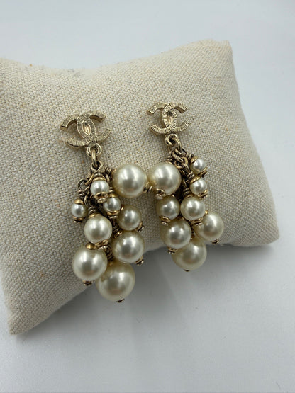 Chanel  - CC Mark Drop Earrings - Secondhand