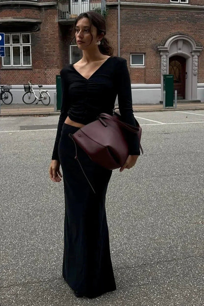 Sofie Schnoor - Bluse - Sort - Evysw S244392 - Stilkompagniet.dk