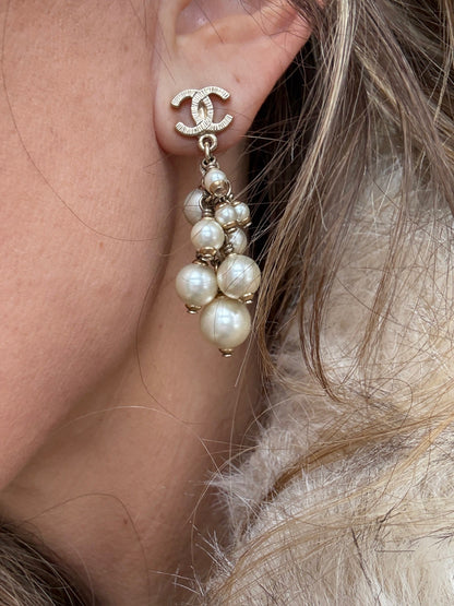 Chanel  - CC Mark Drop Earrings - Secondhand