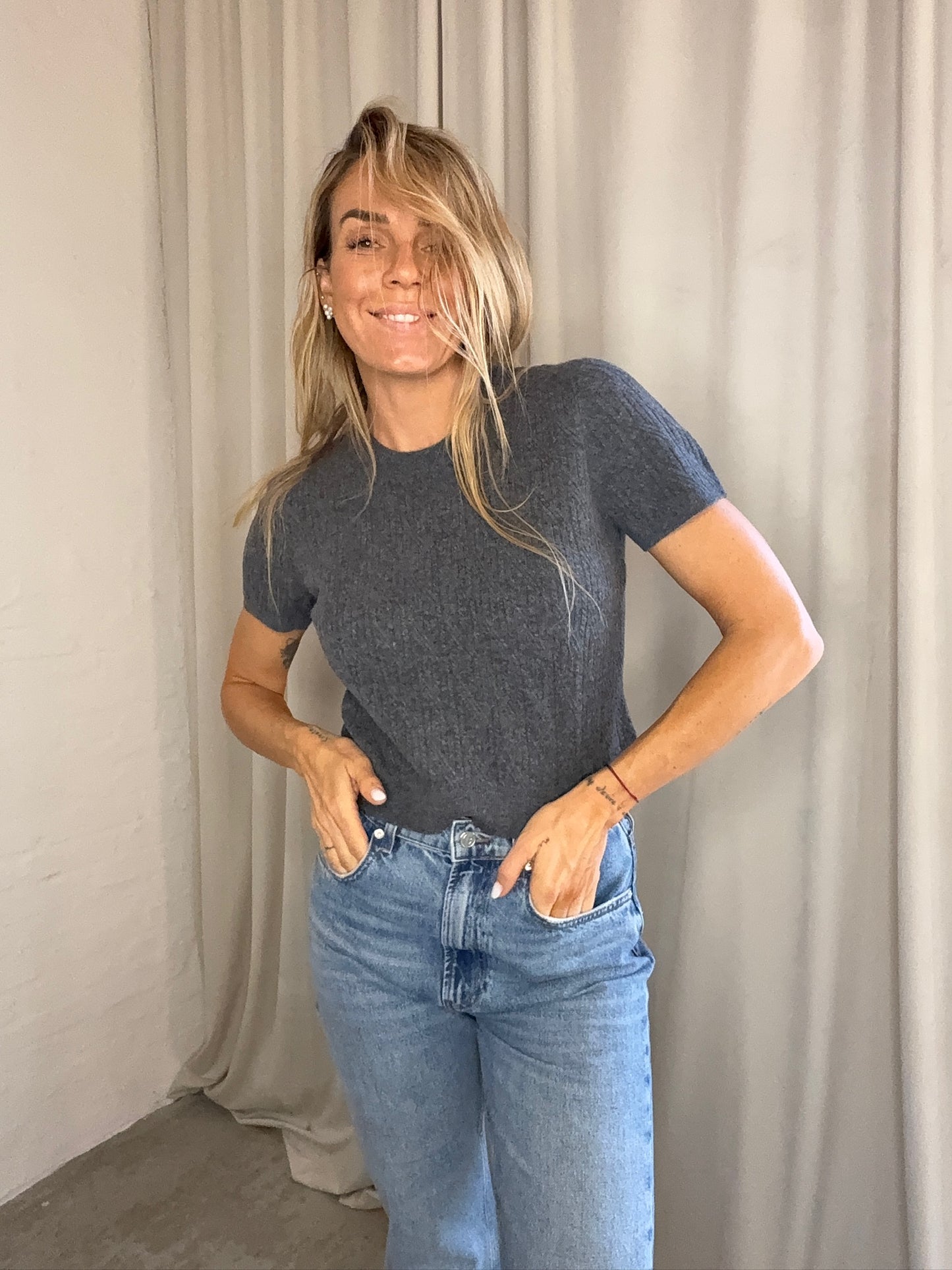 The Garment - Strik - Grey Melange - Como mini