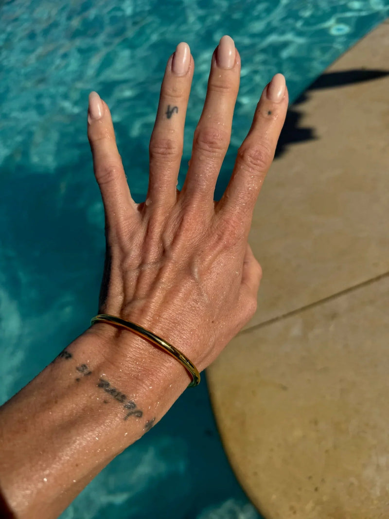 Andcopenhagen Jewelry - Armbånd - 18 karat guldbelagt titanium steel - Bangle - Nanna
