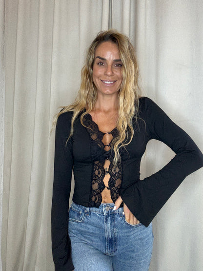 The Collection - Bluse - Sort - Bianca