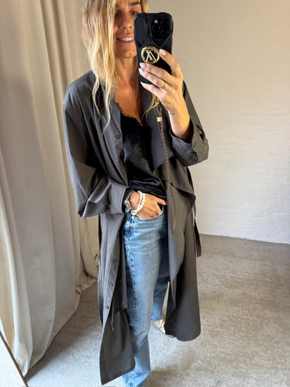 The Collection - Trenchcoat - Dark Grey - Leika