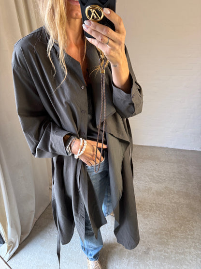 The Collection - Trenchcoat - Dark Grey - Leika