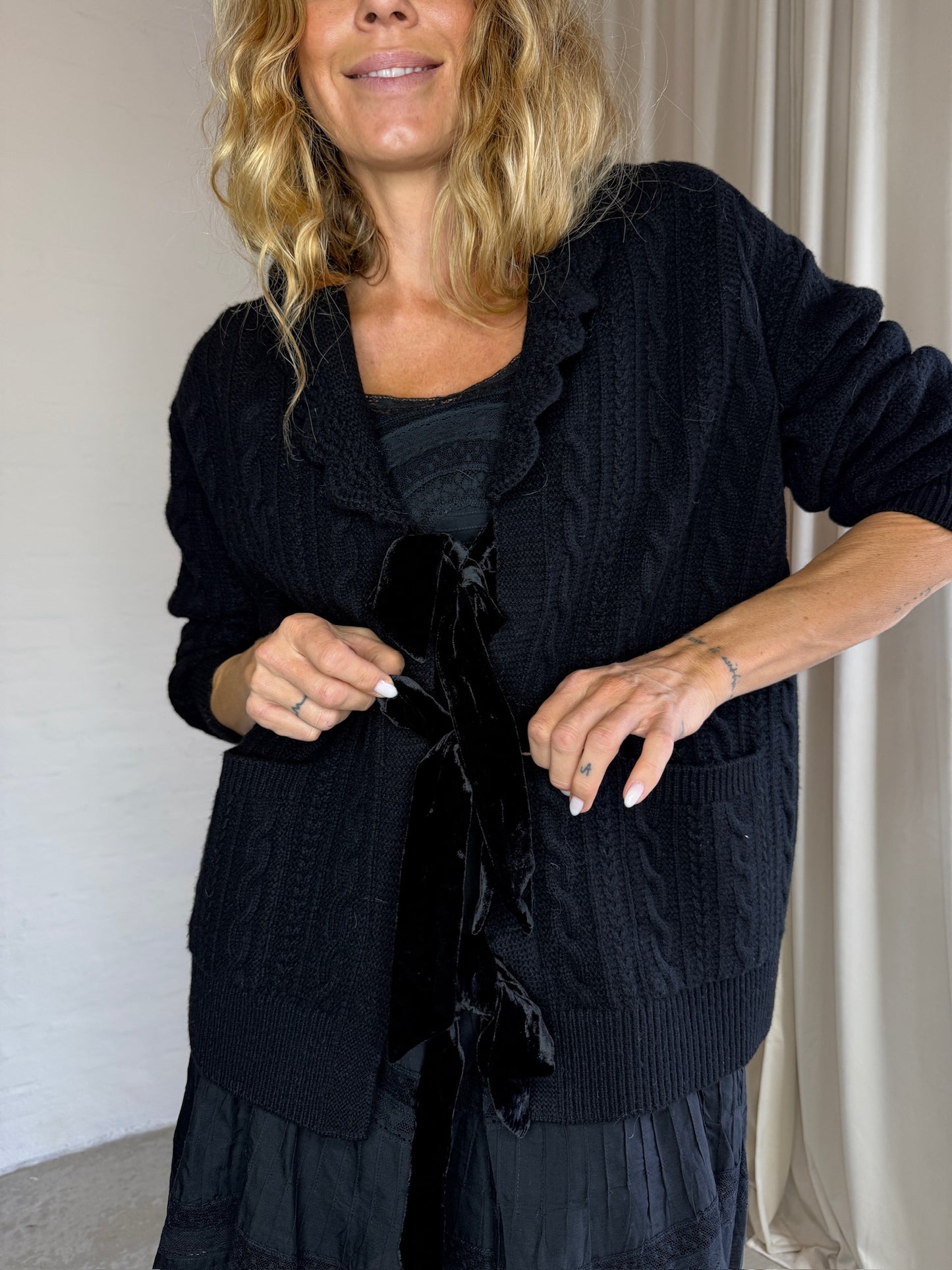 Sea New York Mariella Knit L/SLV Cardigan Black