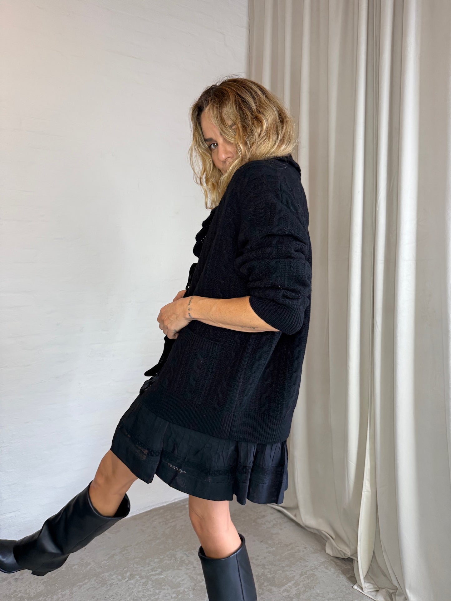 Sea New York Mariella Knit L/SLV Cardigan Black