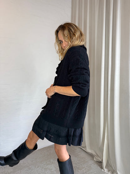 Sea New York Mariella Knit L/SLV Cardigan Black