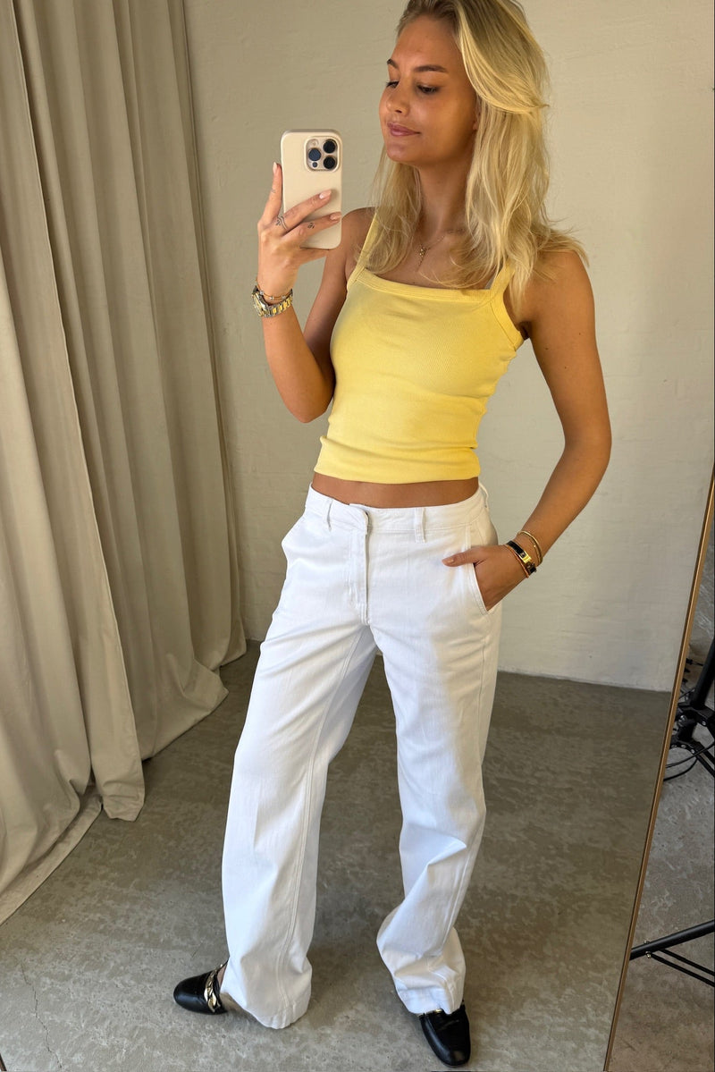 My Essential Wardrobe - Jeans - Bright White - Louis 157 High Wide