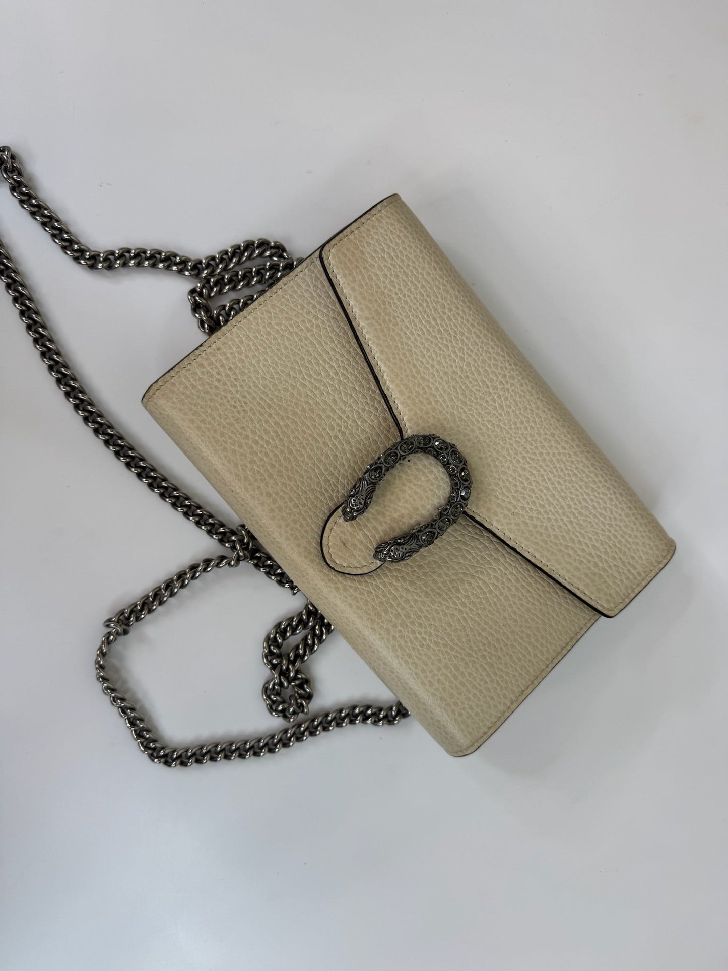 Gucci - Dionysus GG supreme chain wallet - Creme - Secondhand