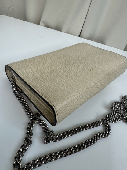 Gucci - Dionysus GG supreme chain wallet - Creme - Secondhand