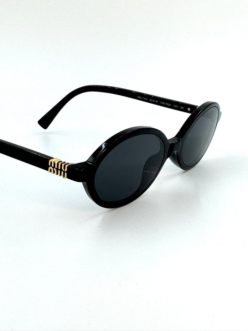 Miu Miu - Solbriller - Round - Sort - Secondhand