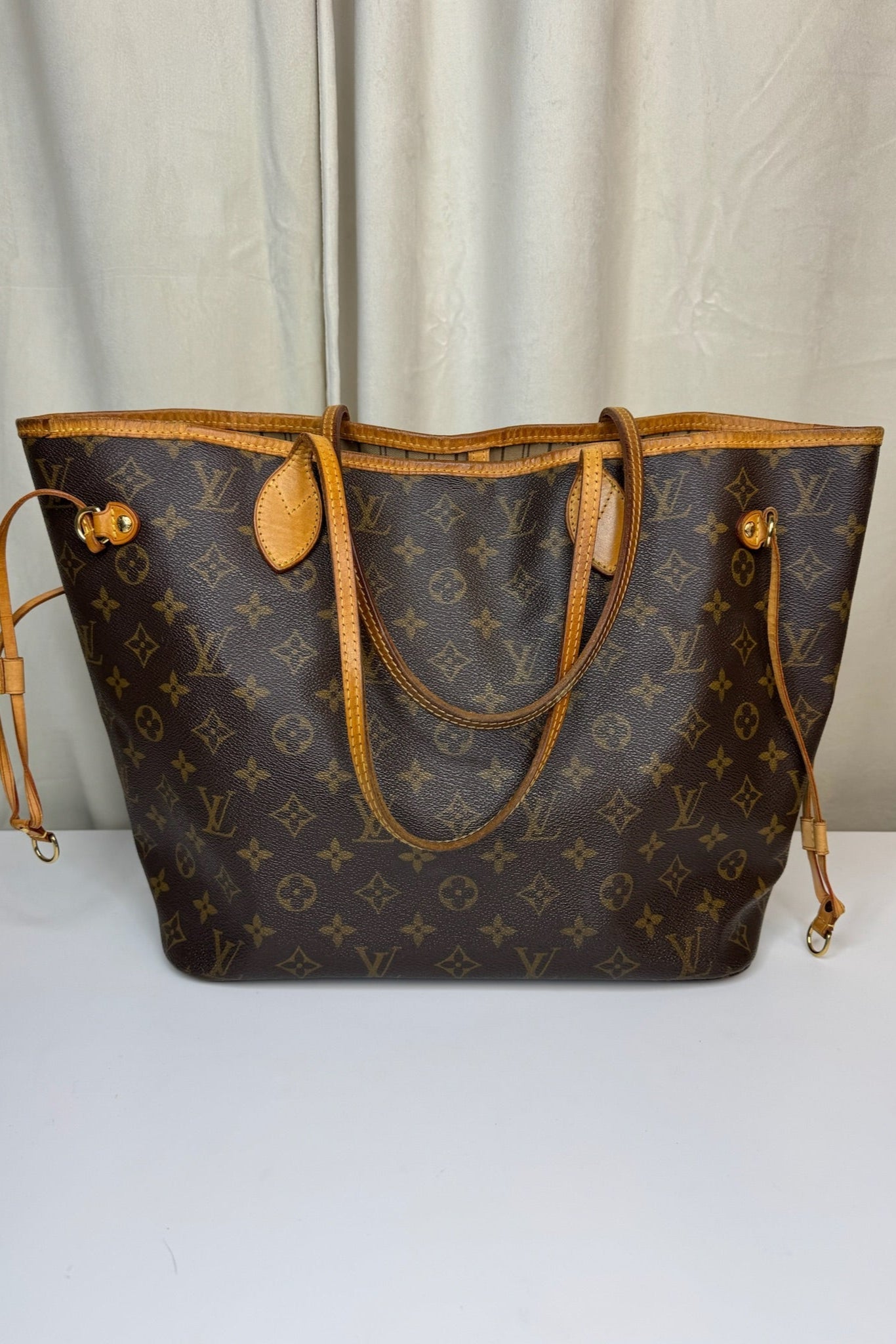 Louis Vuitton -  Monogram Neverfull MM - Brun/beige - Secondhand