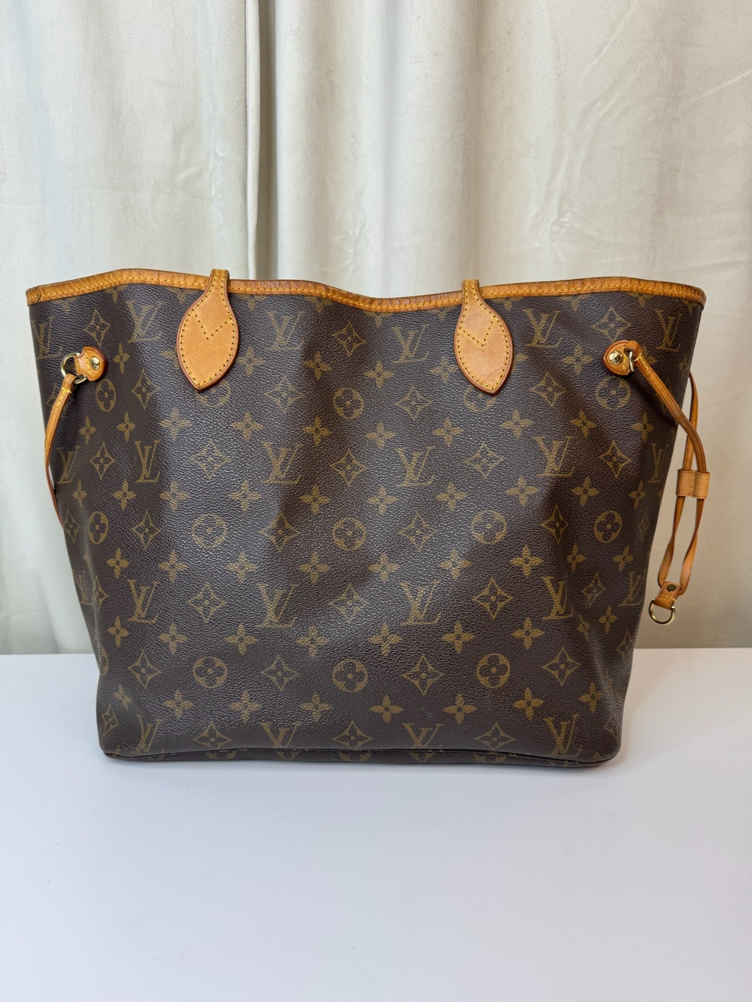 Louis Vuitton -  Monogram Neverfull MM - Brun/beige - Secondhand