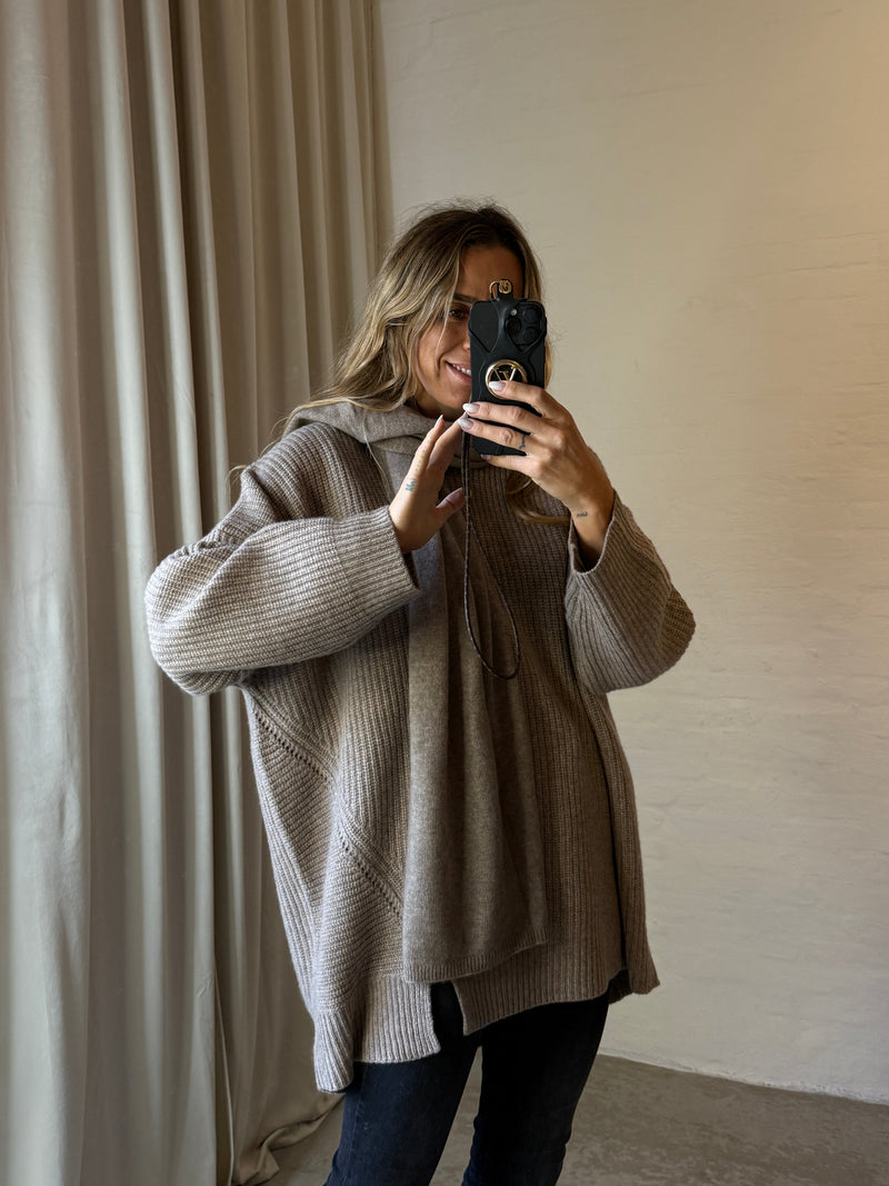 The Garment - Strik - Beige Melange - Como Giant