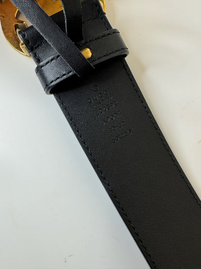 Gucci - Bælte - GG Marmont wide 80 cm. - Secondhand