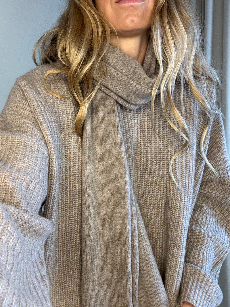 The Collection - Cashmere Tørklæde - Latte - Marina