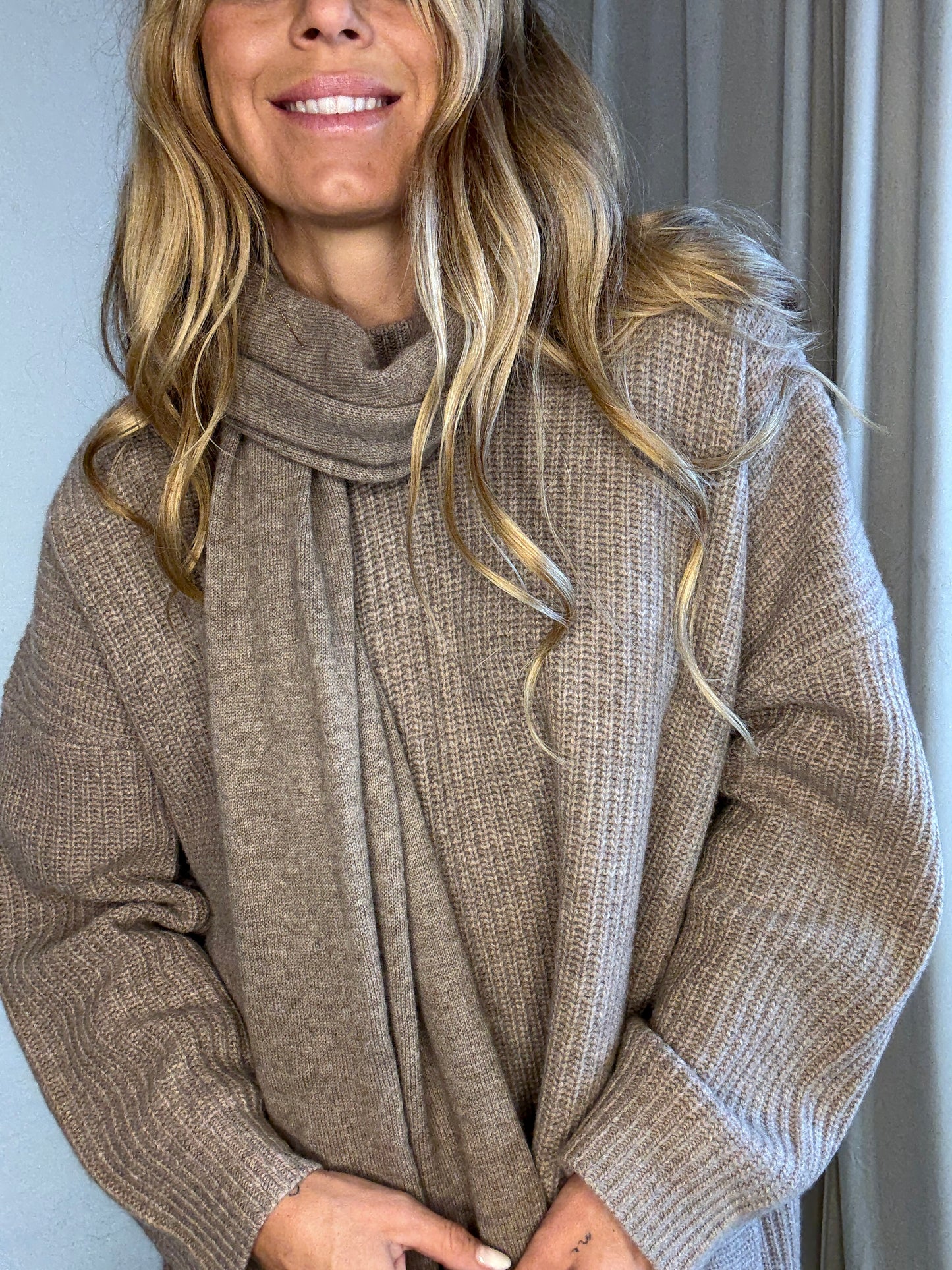 The Collection - Cashmere Tørklæde - Latte - Marina