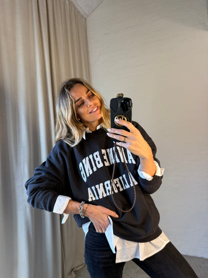 Anine Bing - Sweatshirt - Vintage Black - Miles - Stilkompagniet.dk