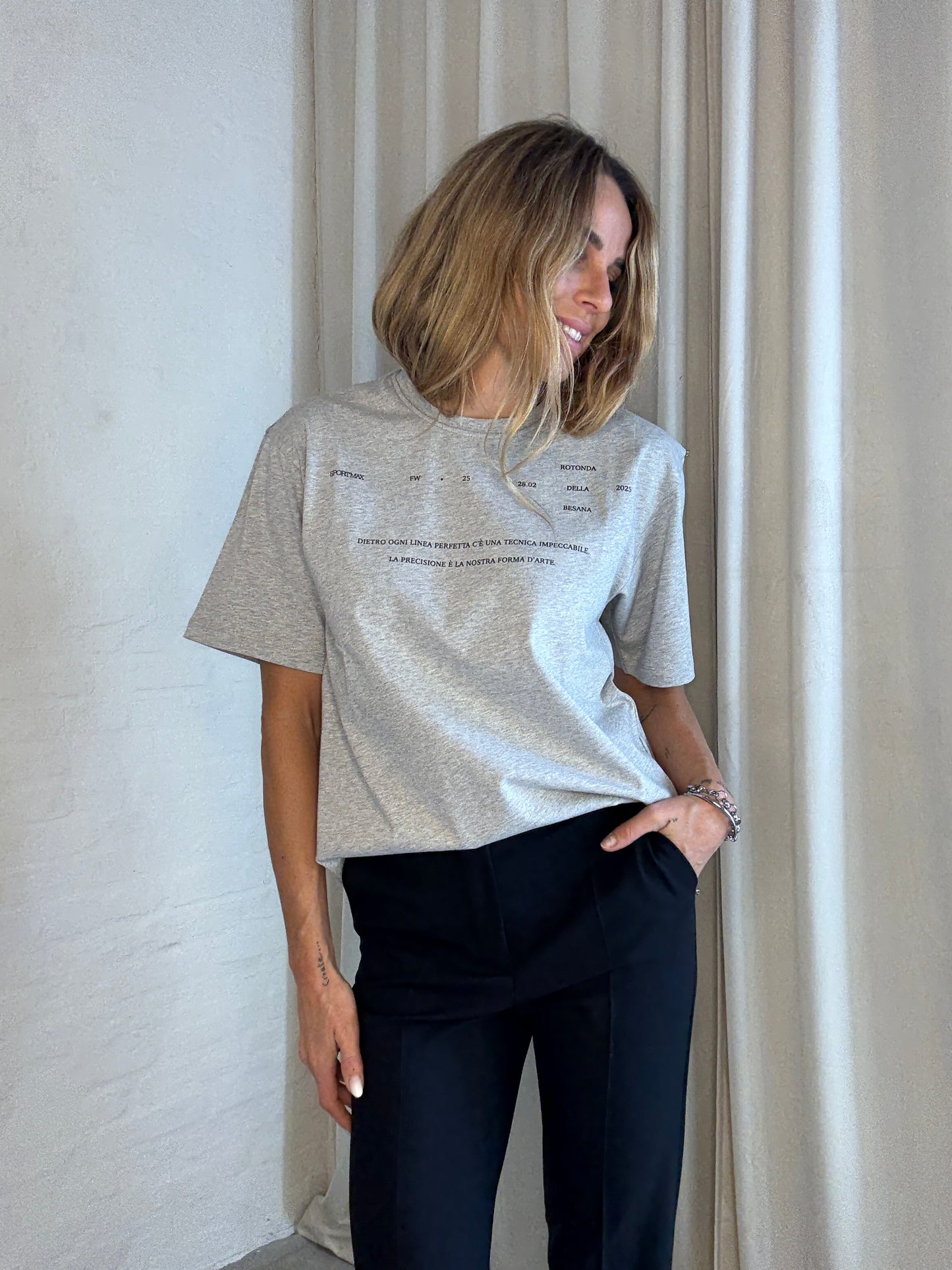 Sportmax - T-shirt - Grey - Biella