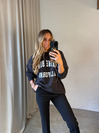 Anine Bing - Sweatshirt - Vintage Black - Miles - Stilkompagniet.dk