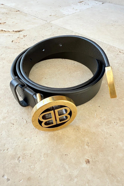 Balenciaga - BB-bælte - sort - secondhand