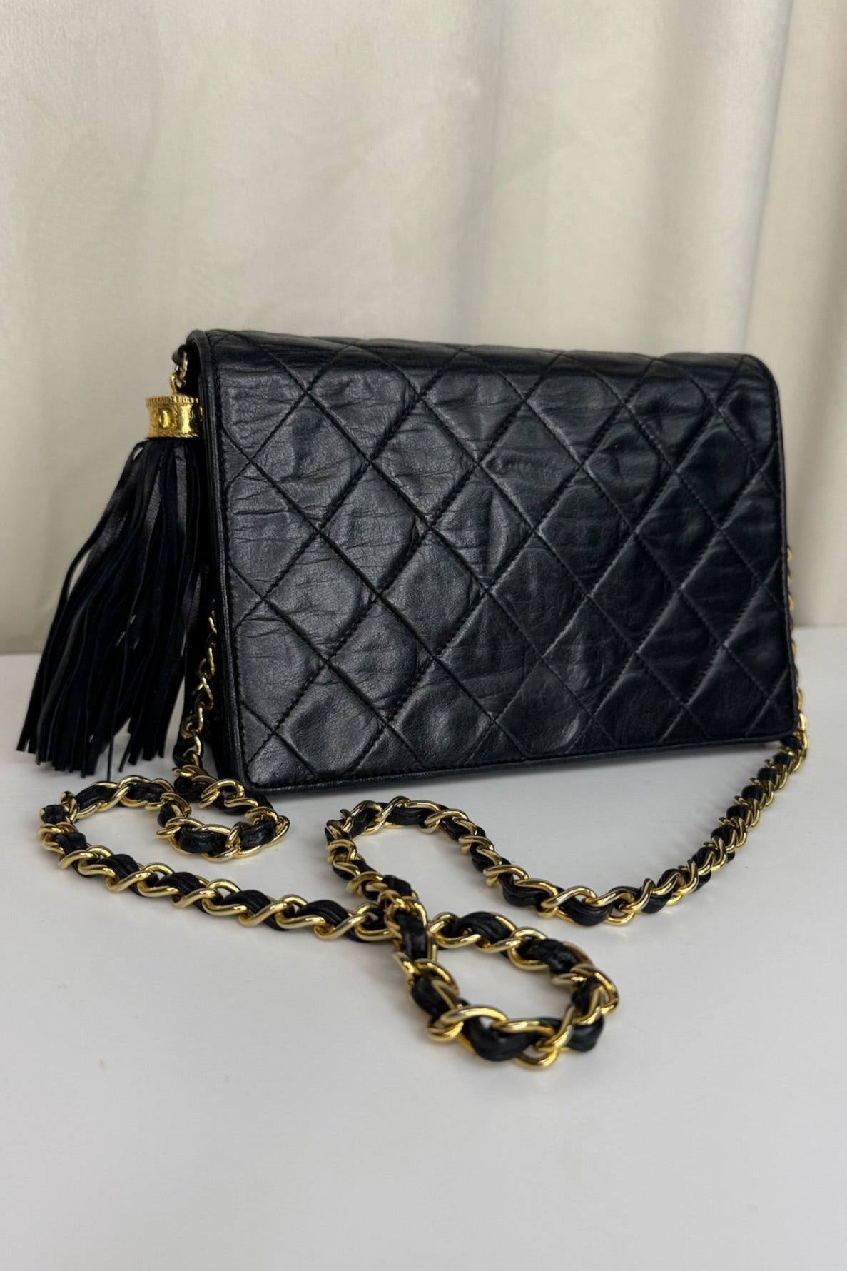 Chanel - Diamond Quilted Tassel flap bag - Secondhand