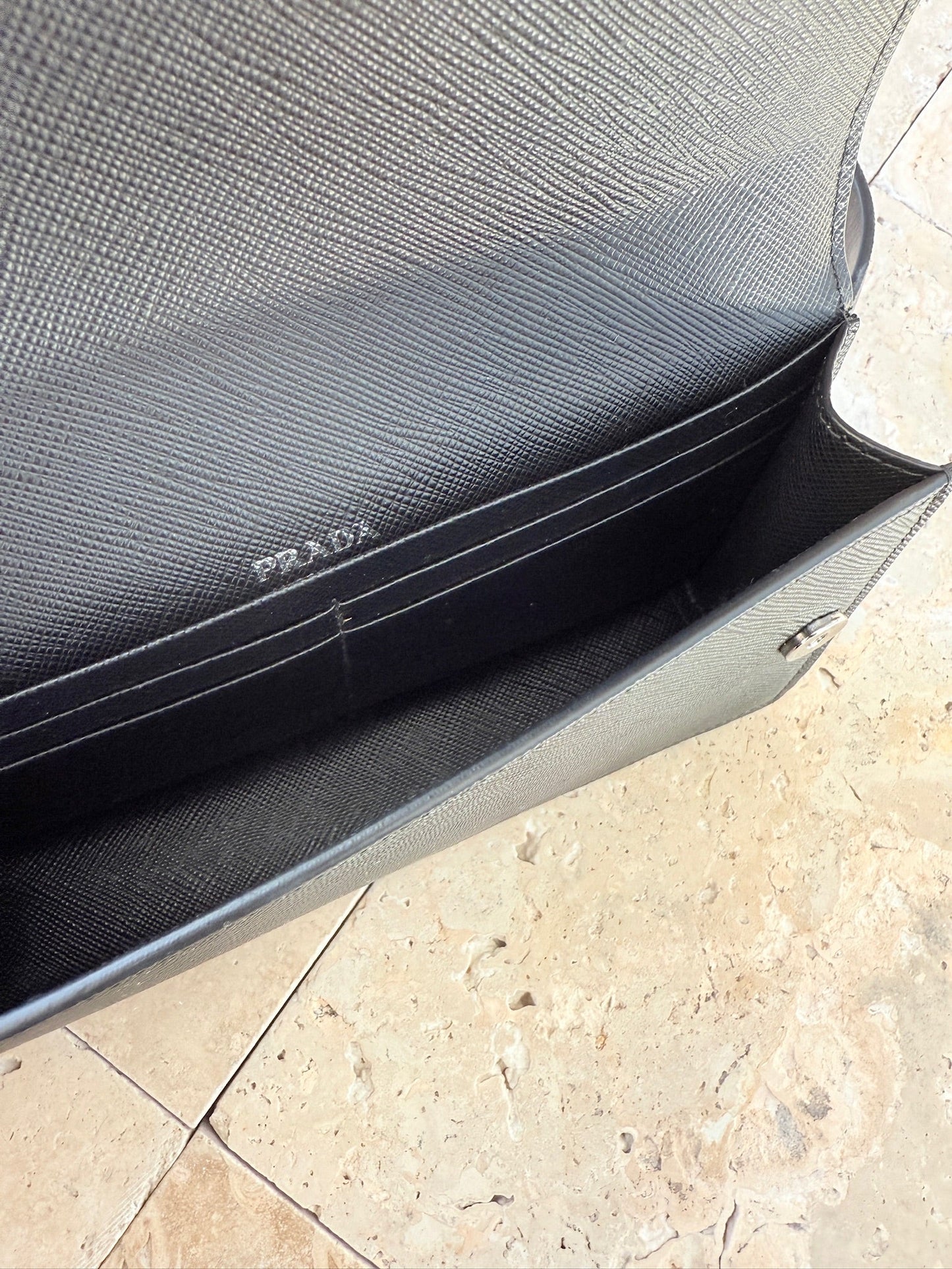 Prada - Prada Leather Belt Bag - Sort - Secondhand