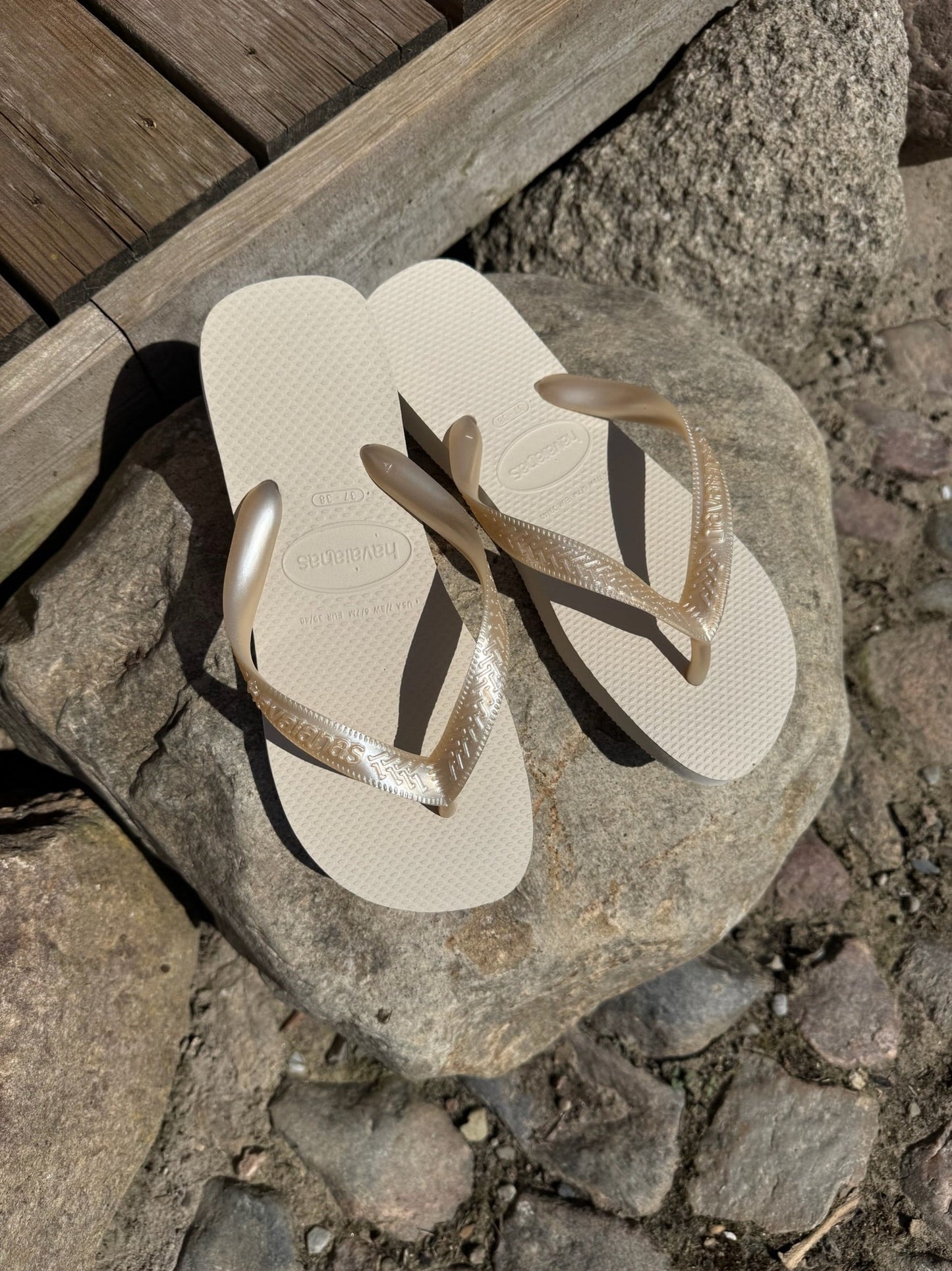 Havaianas - Klipklapper - Beige Straw/Beige  - Top Senses FC sss