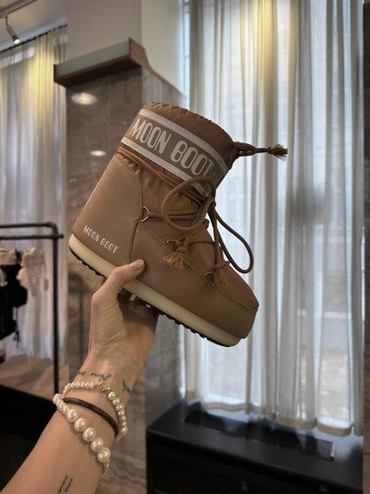 Moon Boot - Vinterstøvle - Cognac - Icon Low Nylon sss