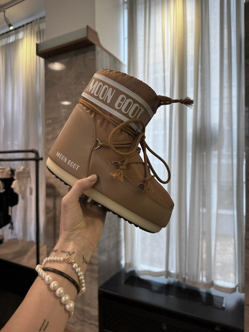 Moon Boot - Vinterstøvle - Cognac - Icon Low Nylon sss