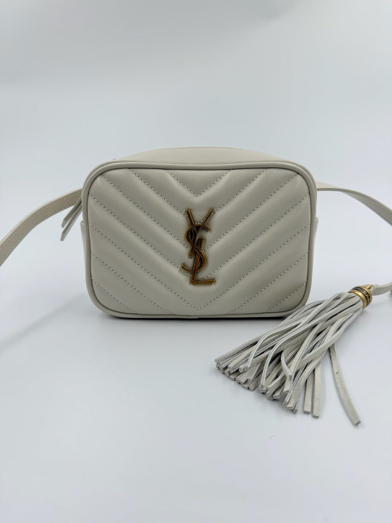 Yves Saint Laurent - Lou crossbody bag - White - Secondhand