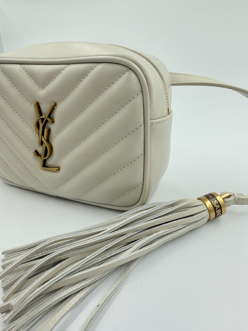 Yves Saint Laurent - Lou crossbody bag - White - Secondhand