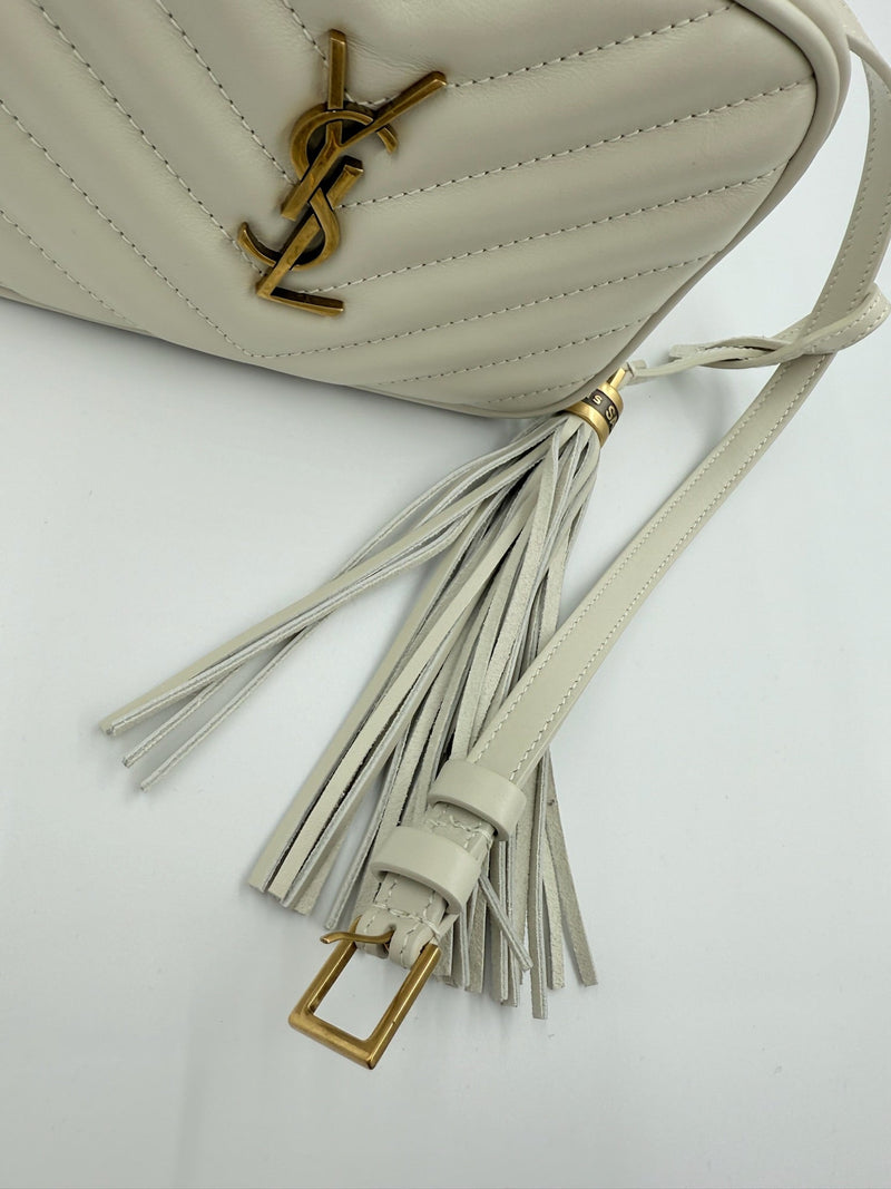 Yves Saint Laurent - Lou crossbody bag - White - Secondhand