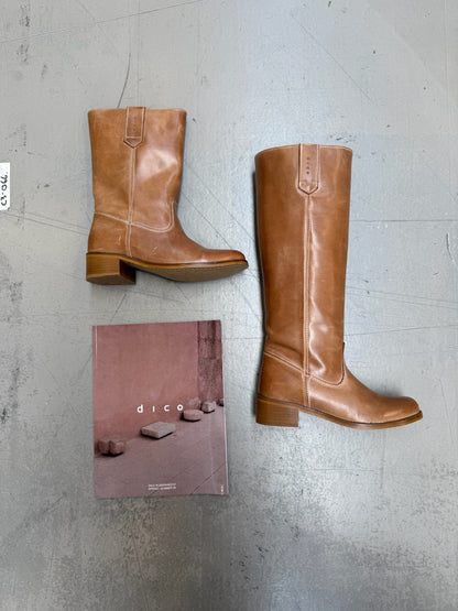 Dico - Læder Støvle - Dark Tan - Ann Escovado