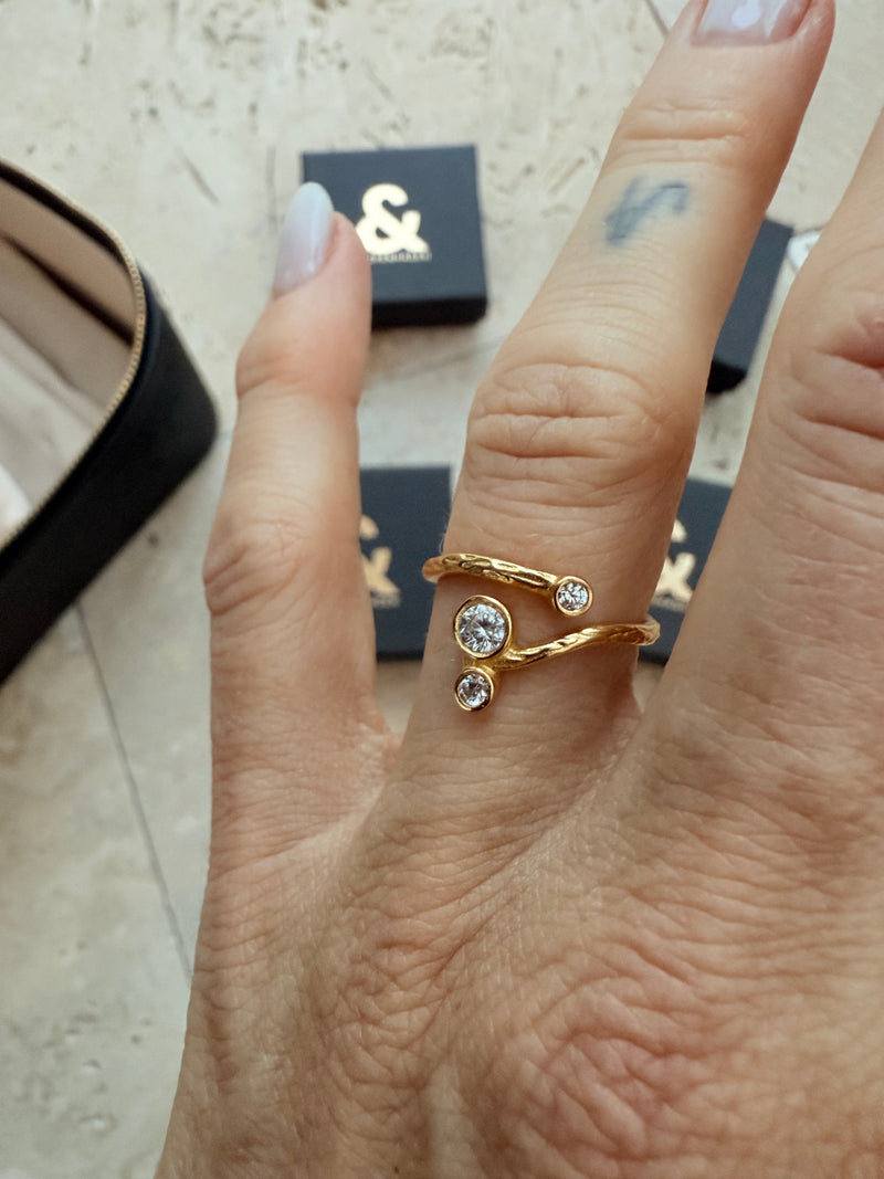 Andcopenhagen - Luksus Adventskalender - 1 rejse smykkeskrin + 4 stk 18 karat guldbelagte smykker