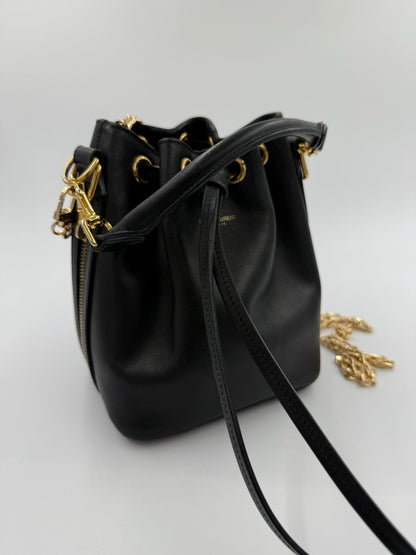 Saint Lauren - YSL mini Bucket bag m. kæde - Sort - Secondhand