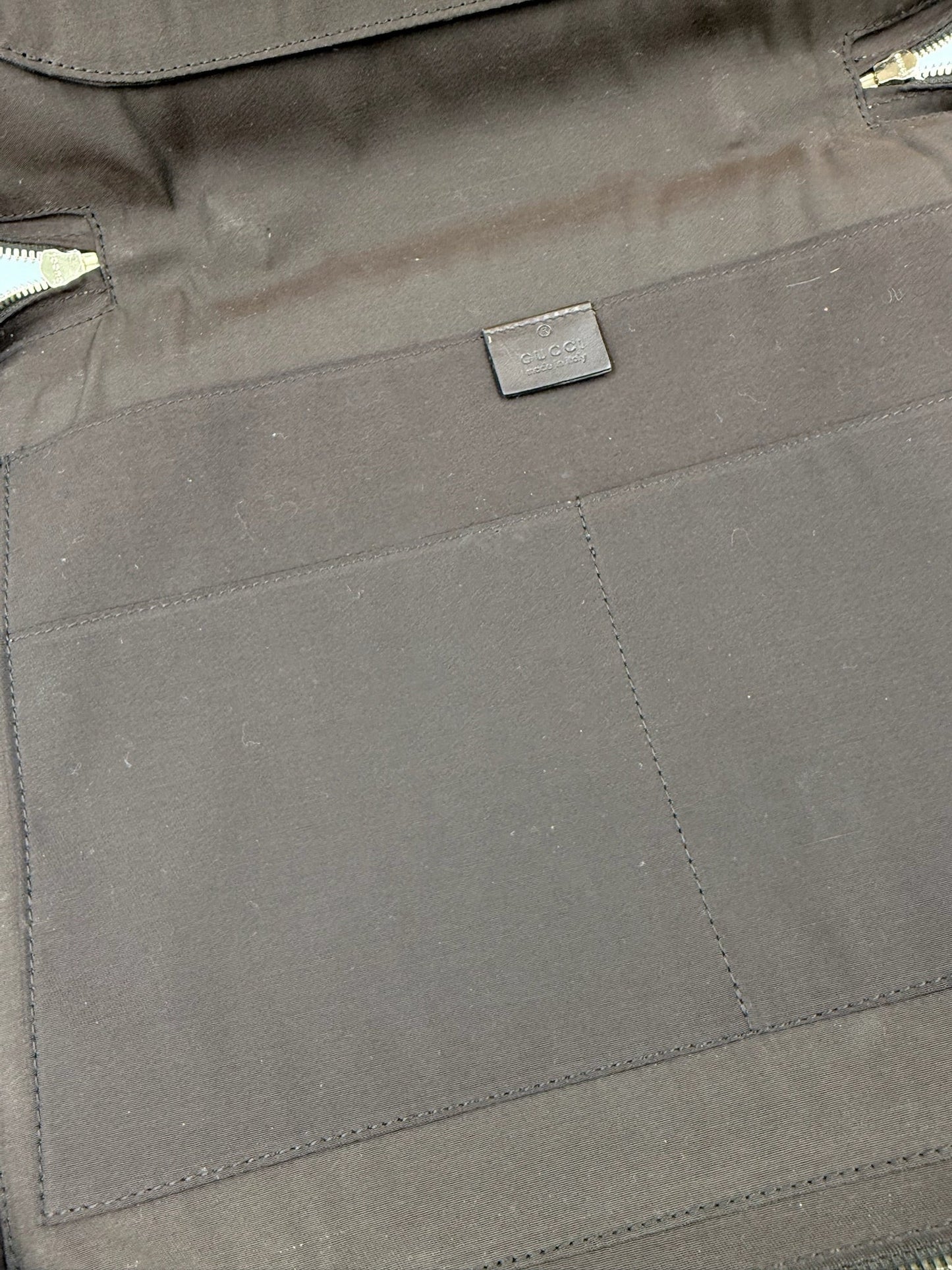 Gucci - GG Supreme Business Bag - Brun - Secondhand